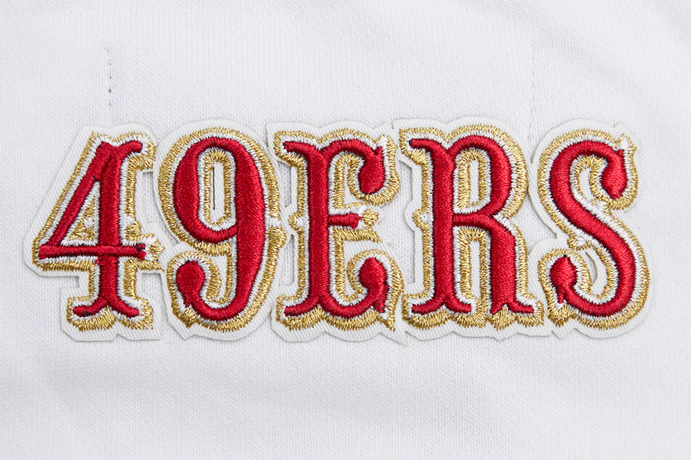 NFL SAN FRANCISCO 49ERS CLASSIC FLEECE CREWNECK (WHITE) - Image 5