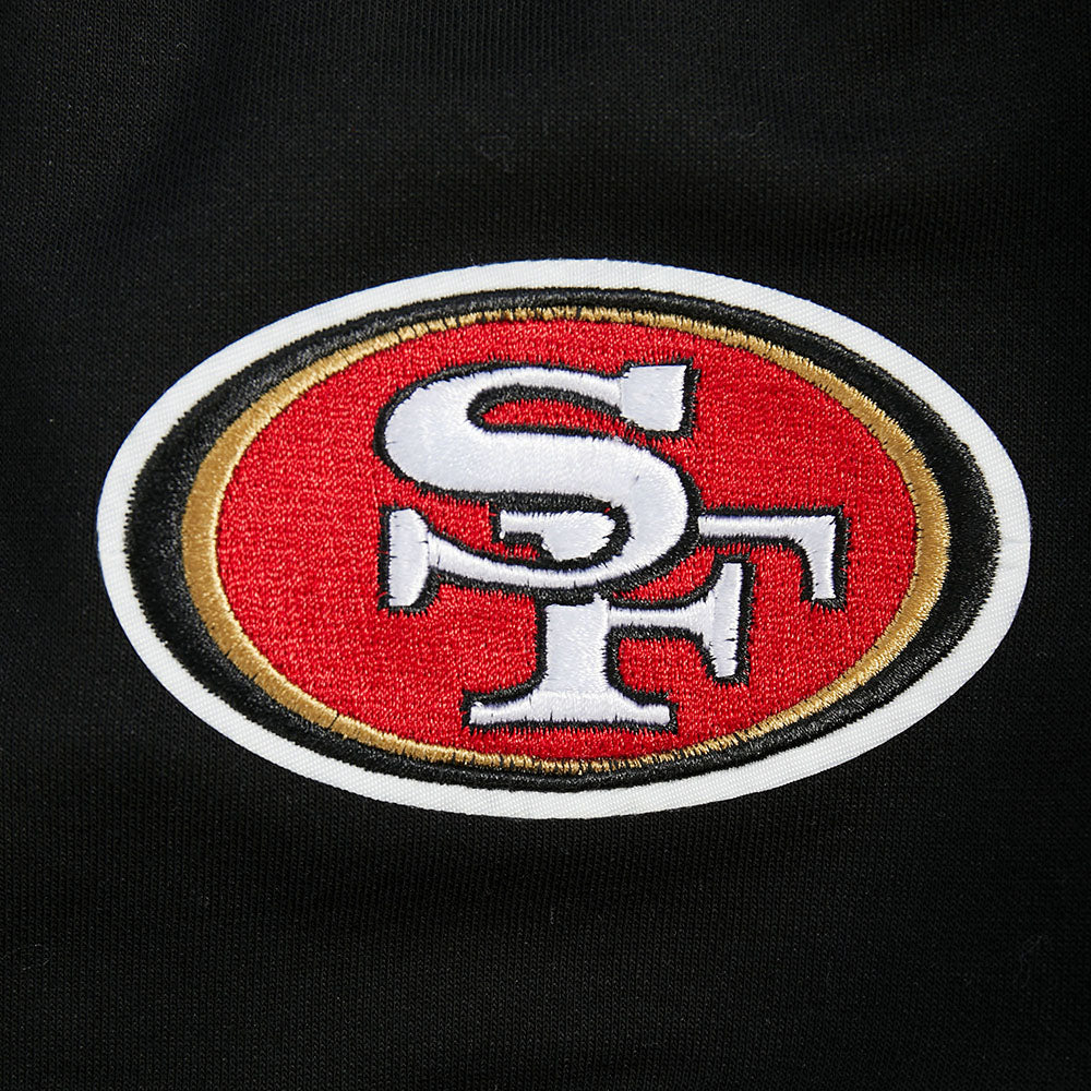 NFL SAN FRANCISCO 49ERS GAME DAY CLASSICS WOMEN'S DOUBLE KNIT CREWNECK (BLACK) - Image 7
