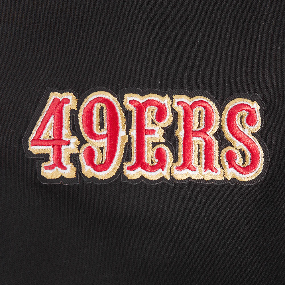 NFL SAN FRANCISCO 49ERS PARADISE WOMEN'S CREWNECK SWEATSHIRT (BLACK) - Image 7