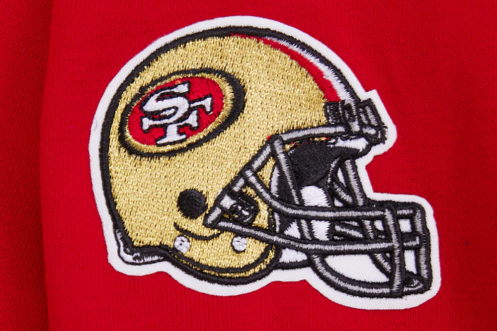 NFL SAN FRANCISCO 49ERS CLASSIC WOMEN'S PULLOVER HOODIE (RED) - Image 6
