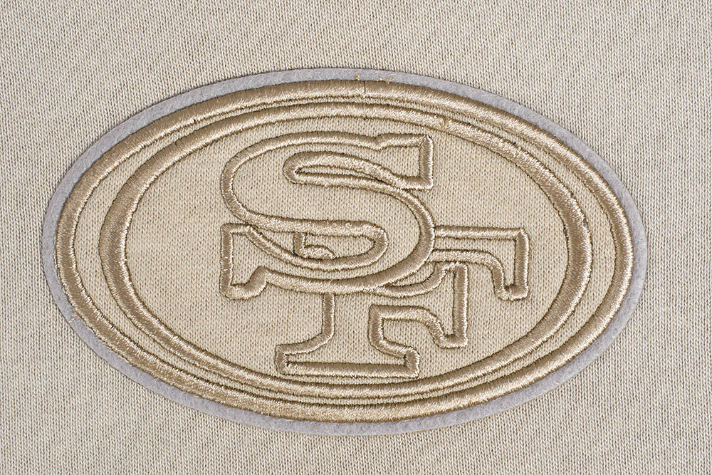 NFL SAN FRANCISCO 49ERS NEUTRAL WOMEN'S CREWNECK (TAUPE) - Image 5
