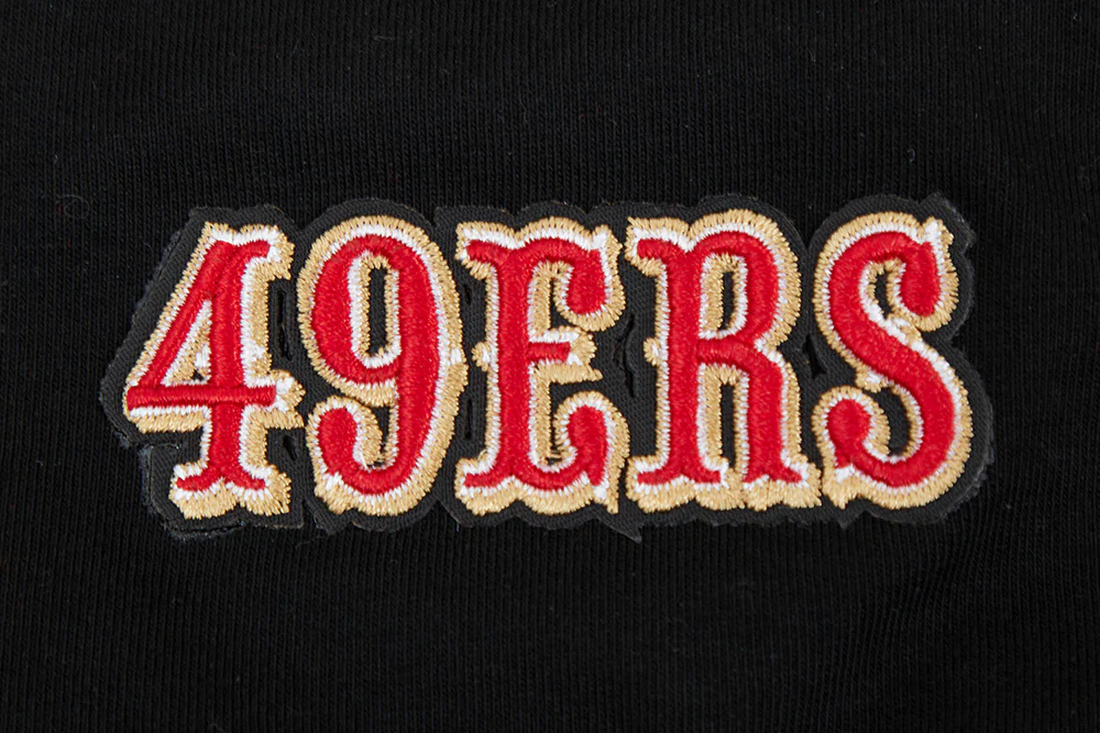 NFL SAN FRANCISCO 49ERS SCRIPT TAIL WOMEN'S HIGH WAIST JERSEY LEGGING (BLACK) - Image 10
