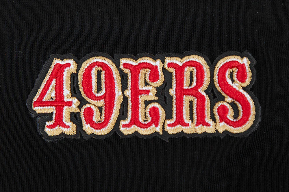 NFL SAN FRANCISCO 49ERS SCRIPT TAIL WOMEN'S HIGH WAIST JERSEY LEGGING (BLACK) - Image 13