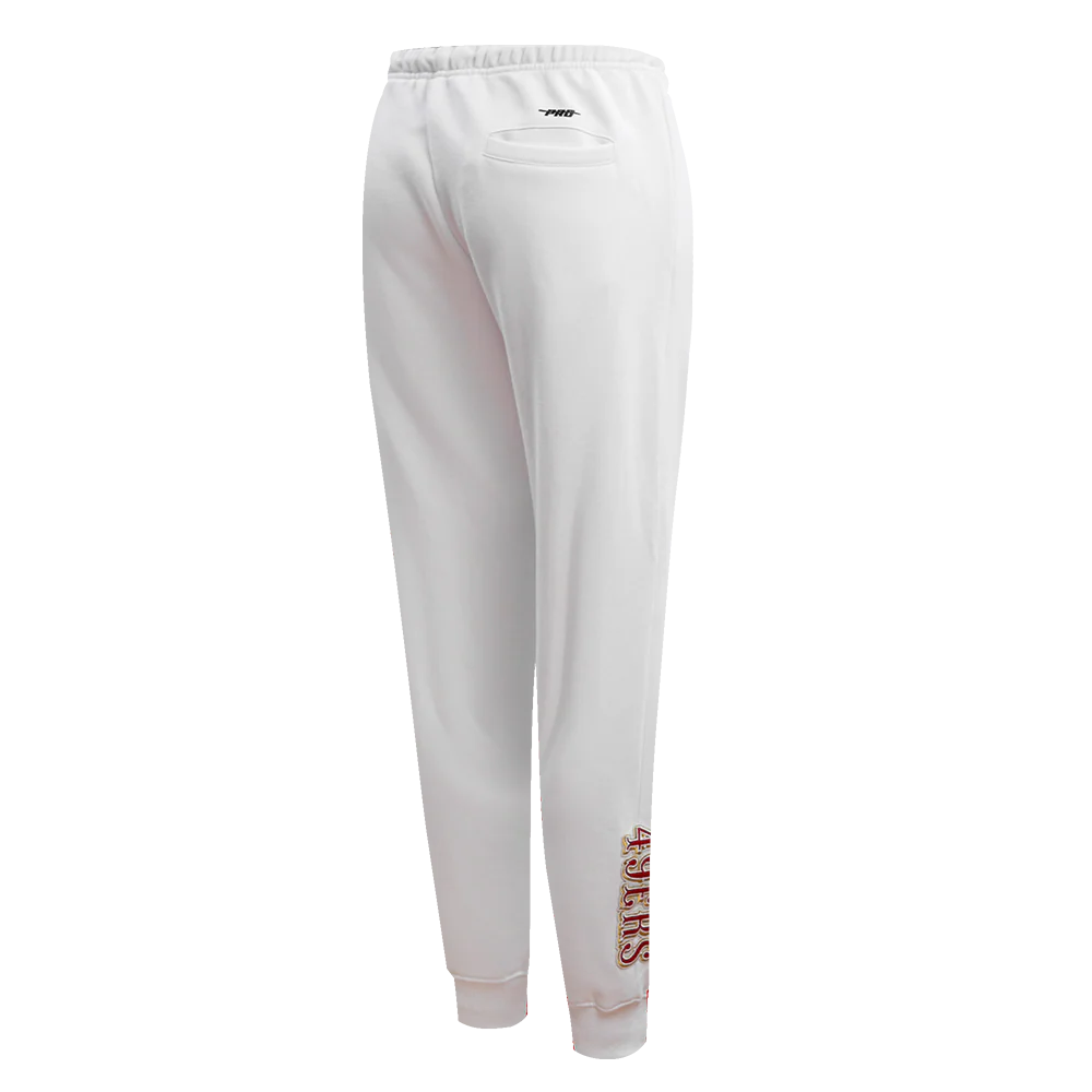 NFL SAN FRANCISCO 49ERS CLASSIC FLEECE SWEATPANT (WHITE) - Image 3