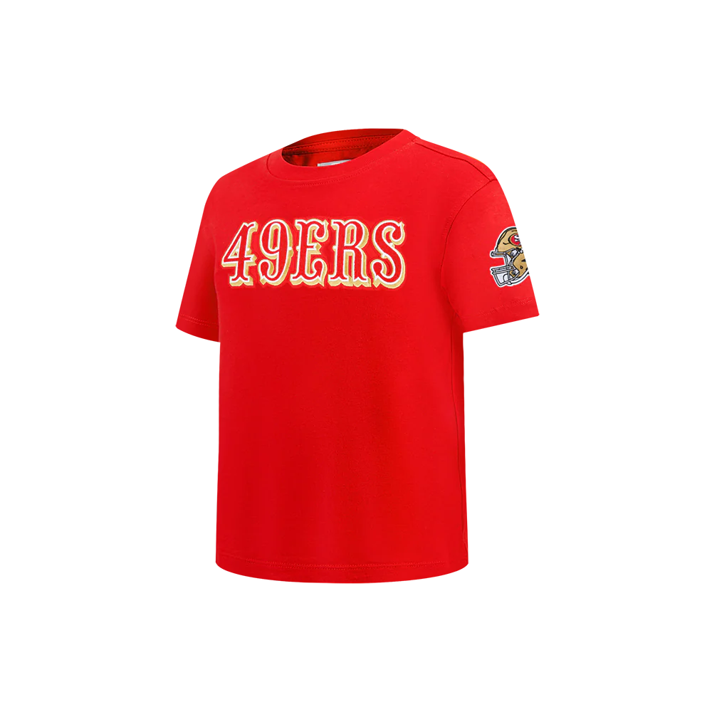 NFL SAN FRANCISCO 49ERS CLASSIC CHENILLE LITTLE BOY'S SS TEE (RED)
