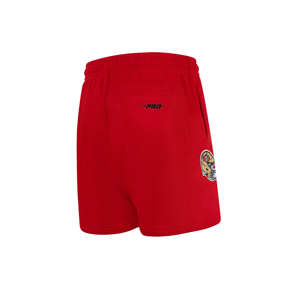 NFL SAN FRANCISCO 49ERS CLASSIC LITTLE BOY'S MESH SHORT (RED) - Image 5
