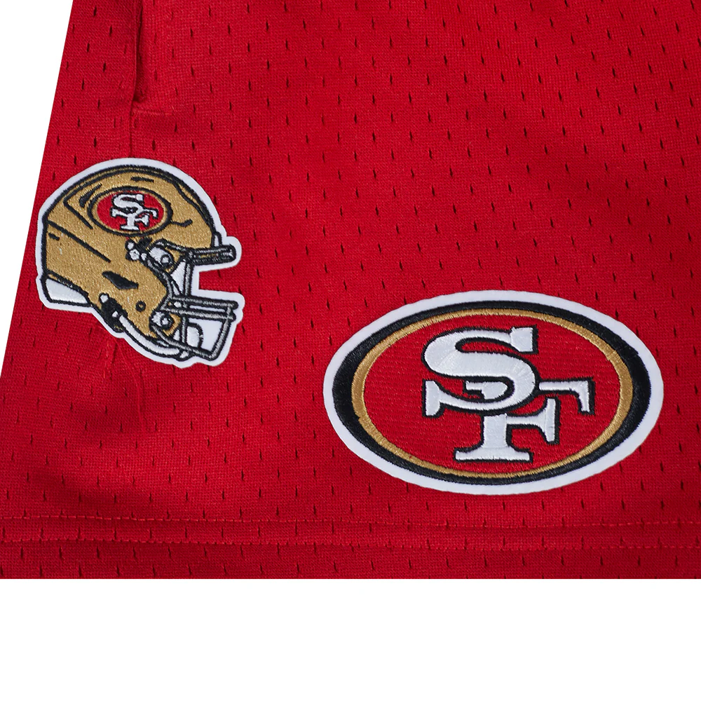 NFL SAN FRANCISCO 49ERS CLASSIC LITTLE BOY'S MESH SHORT (RED) - Image 7