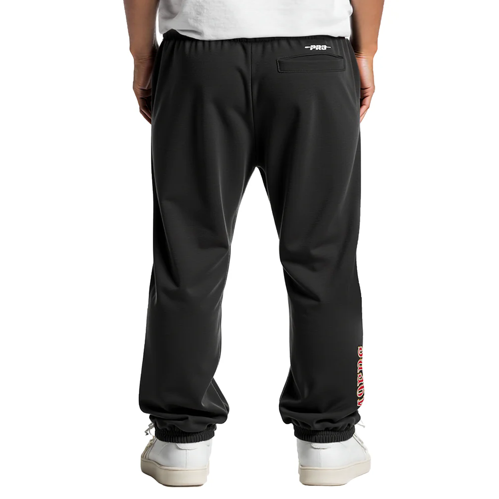 NFL SAN FRANCISCO 49ERS CLASSIC LITTLE BOYS FLC SWEATPANT (BLACK) - Image 2