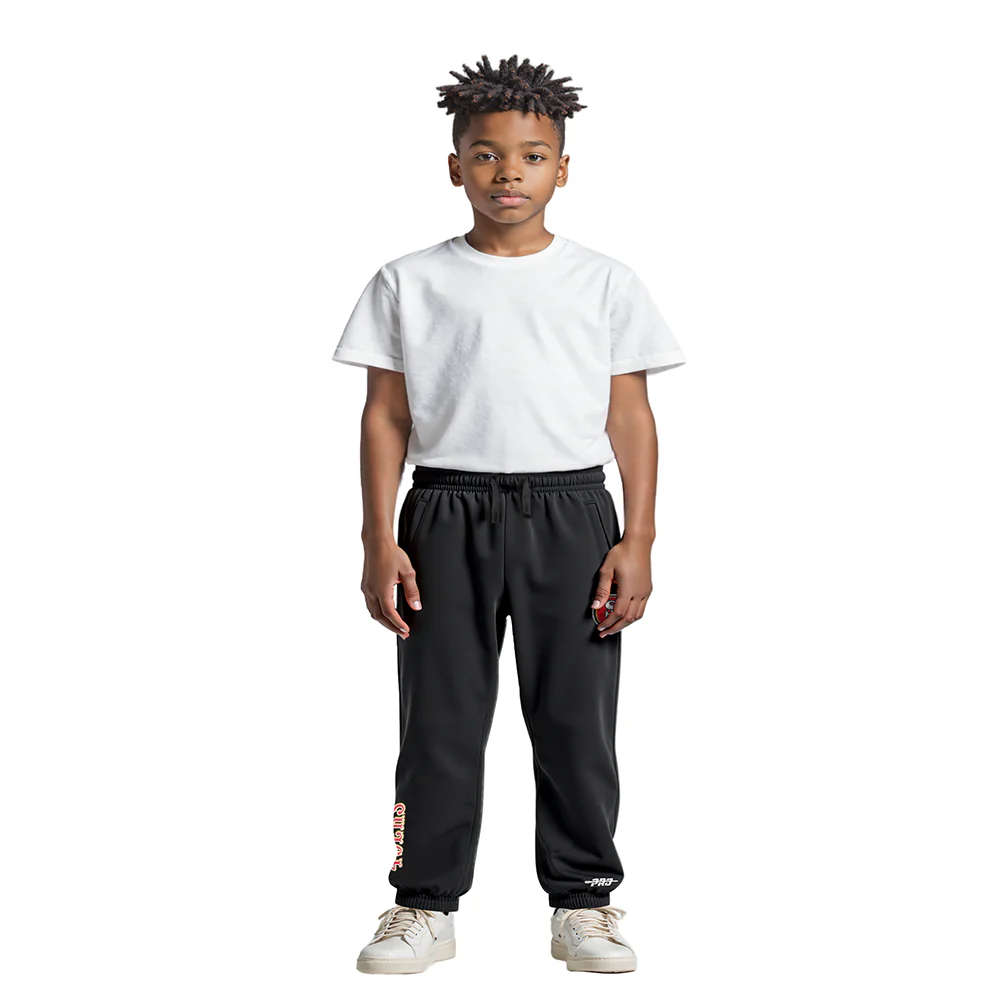 NFL SAN FRANCISCO 49ERS CLASSIC LITTLE BOYS FLC SWEATPANT (BLACK) - Image 3