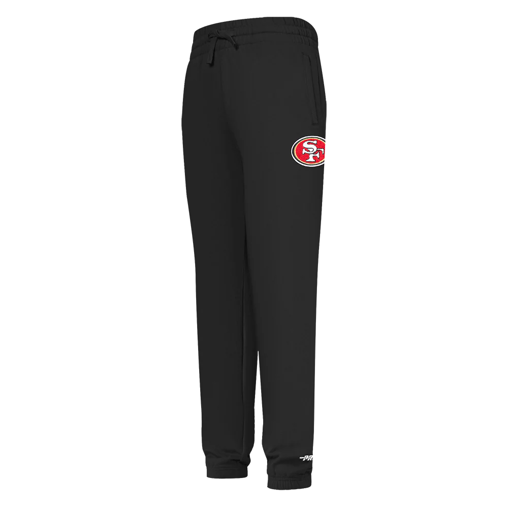 NFL SAN FRANCISCO 49ERS CLASSIC LITTLE BOYS FLC SWEATPANT (BLACK) - Image 4