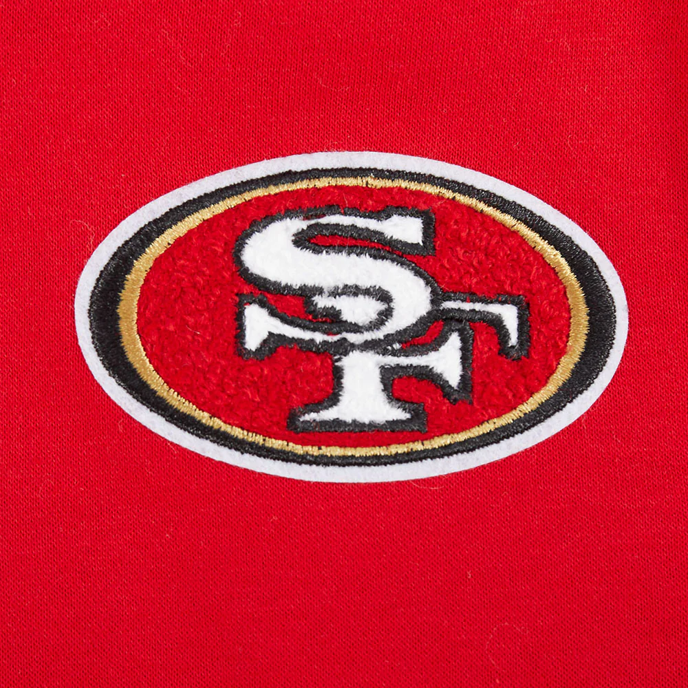 NFL SAN FRANCISCO 49ERS CLASSIC LITTLE BOYS FLEECE PULLOVER HOODIE (RED) - Image 9