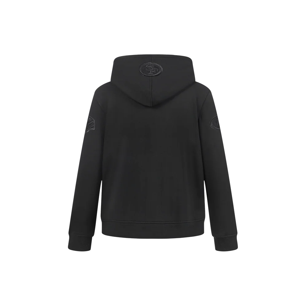 NFL SAN FRANCISCO 49ERS TRIPLE BLACK LITTLE BOYS FLEECE PULLOVER HOODIE (BLACK) - Image 5