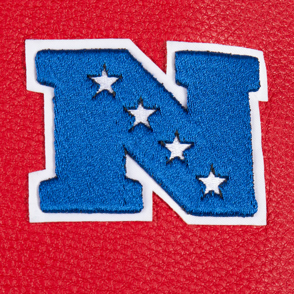 NFL SAN FRANCISCO 49ERS RETRO CLASSIC LITTLE BOYS RIB WOOL VARSITY JACKET (EGGSHELL/ RED) - Image 7