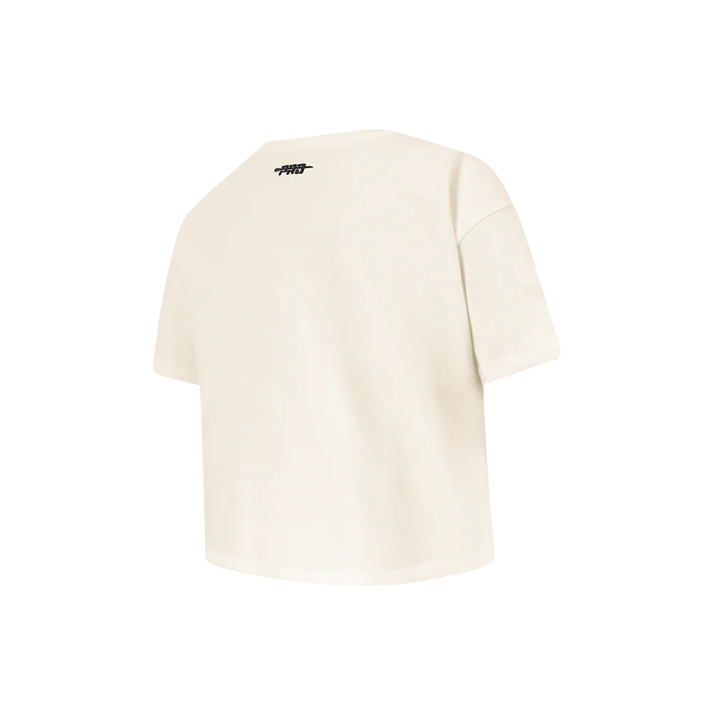 NFL SAN FRANCISCO 49ERS RETRO CLASSICS LITTLE GIRL'S SS BOXY TEE (EGGSHELL) - Image 4