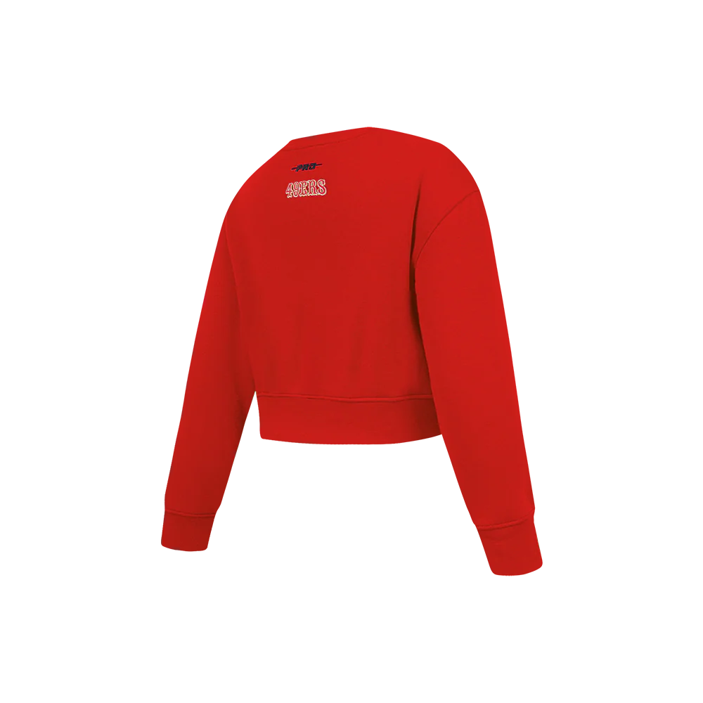 NFL SAN FRANCISCO 49ERS CLASSIC LITTLE GIRL'S FLC CREWNECK (RED) - Image 4