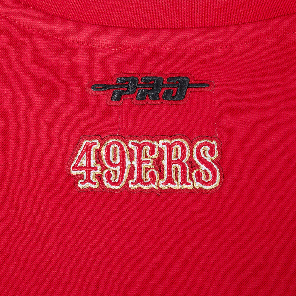 NFL SAN FRANCISCO 49ERS CLASSIC LITTLE GIRL'S FLC CREWNECK (RED) - Image 7