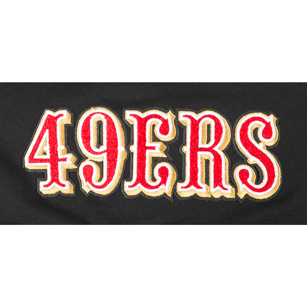 NFL SAN FRANCISCO 49ERS CLASSIC LITTLE GIRLS  FLEECE FULL ZIP HOODIE (BLACK) - Image 9