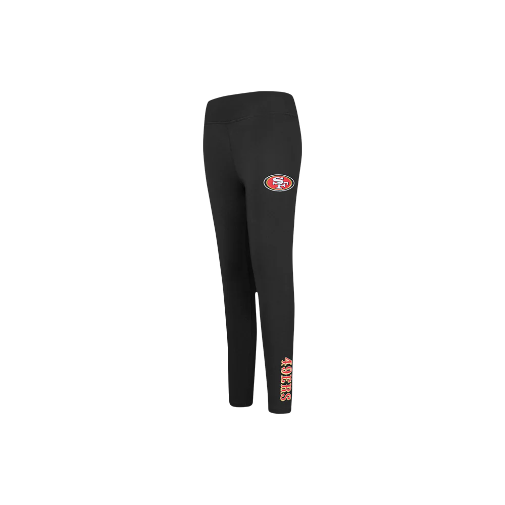 NFL SAN FRANCISCO 49ERS CLASSIC LITTLE GIRLS LEGGING (BLACK)
