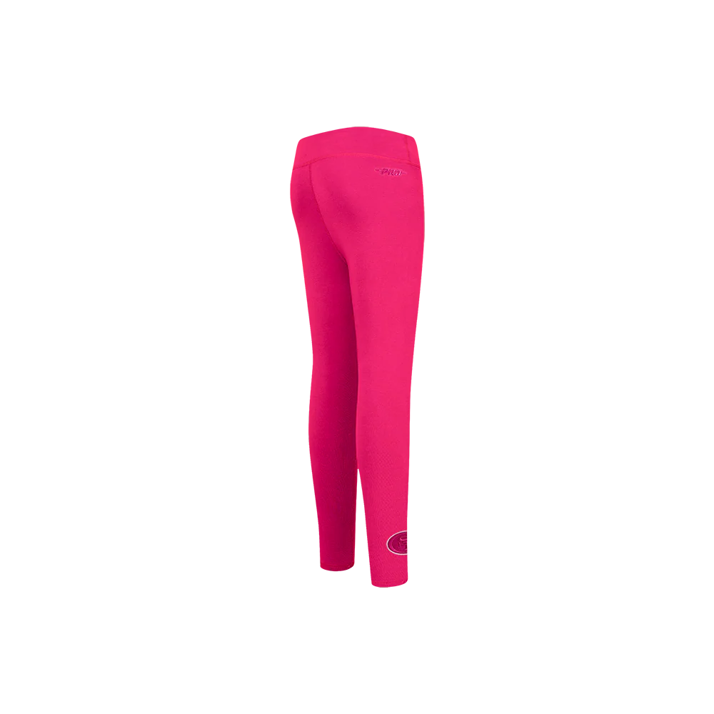 NFL SAN FRANCISCO 49ERS TRIPLE PINK LITTLE GIRLS LEGGING (BEETROOT PURPLE) - Image 3