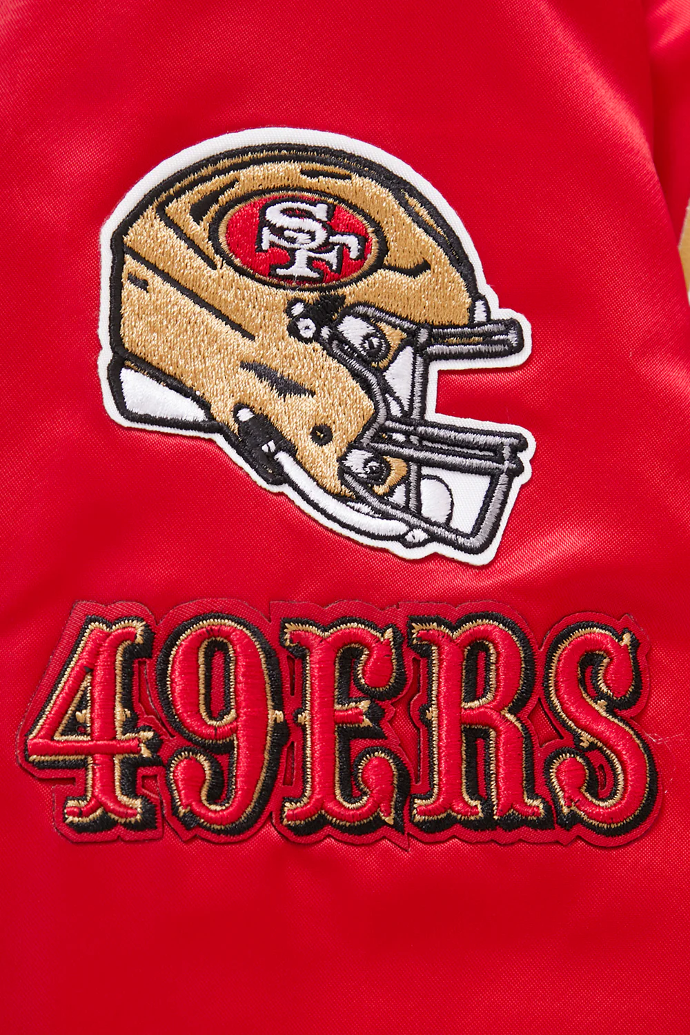 NFL SAN FRANCISCO 49ERS CLASSIC WOMEN'S SATIN JACKET (RED) - Image 7