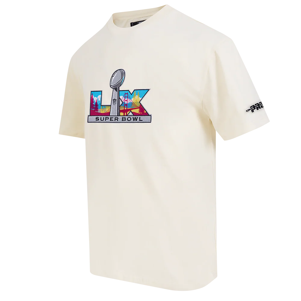 NFL SUPER BOWL 60 MEN'S CJ DROP SHOULDER TEE (EGGSHELL) - Image 3
