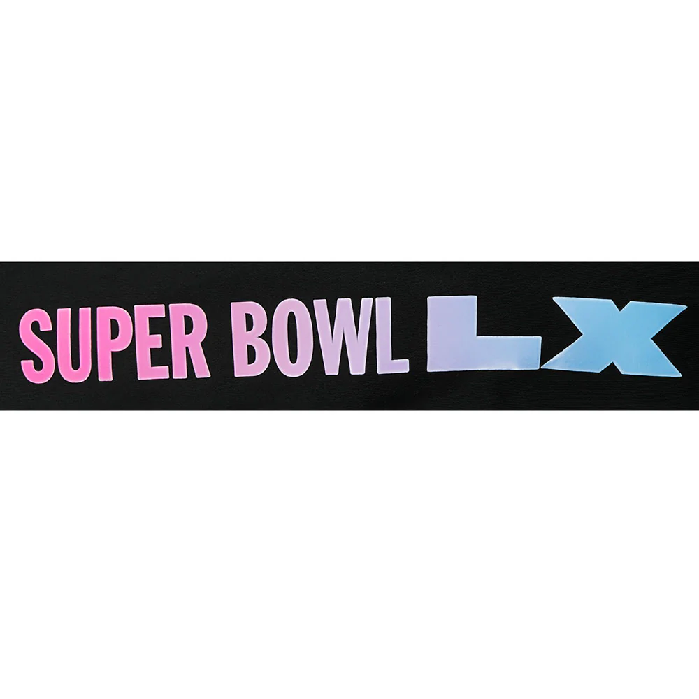 NFL SUPER BOWL 60 MEN'S DROP SHOULDER FLC PO HOODIE (BLACK) - Image 6