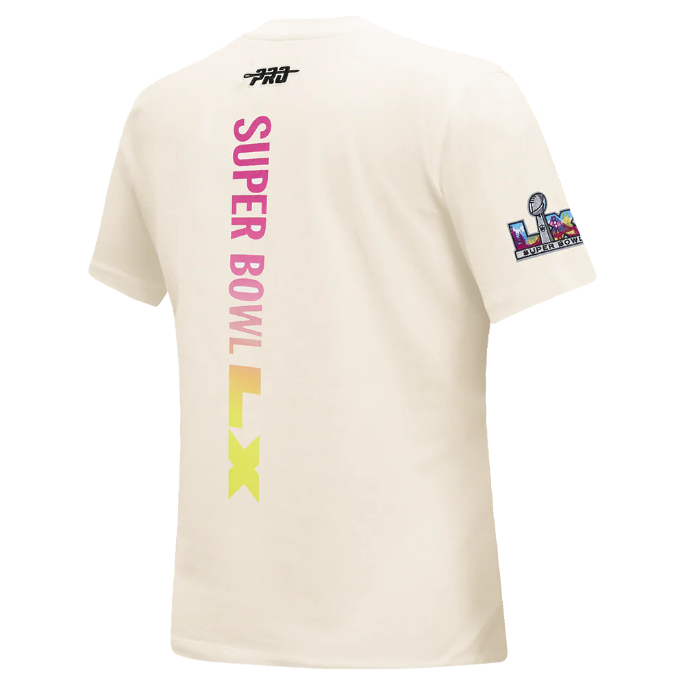 NFL SUPER BOWL 60 WOMEN'S SJ SLIM FIT TEE (EGGSHELL) - Image 4