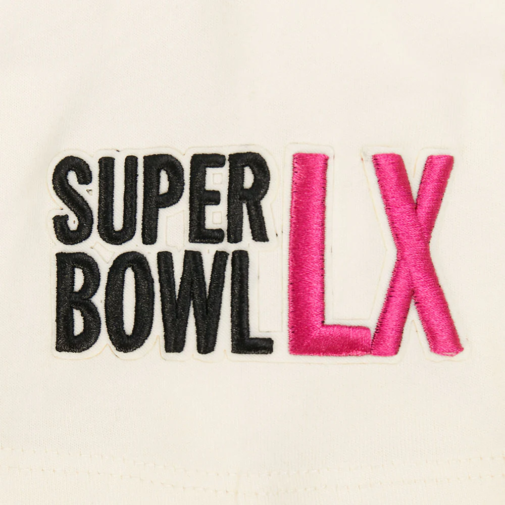NFL SUPER BOWL 60 WOMEN'S FLC CREWNECK (EGGSHELL) - Image 7