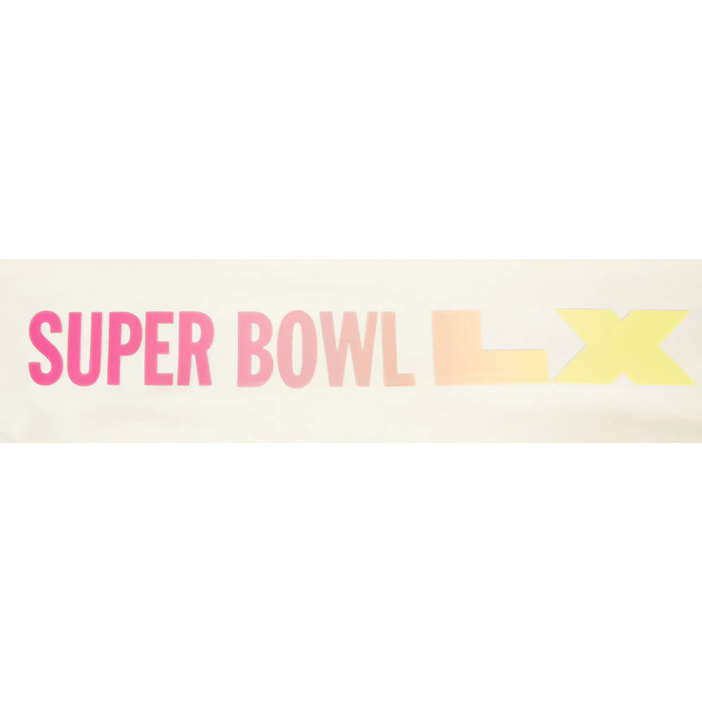 NFL SUPER BOWL 60 WOMEN'S FLC CROPPED PO HOODIE (EGGSHELL) - Image 7