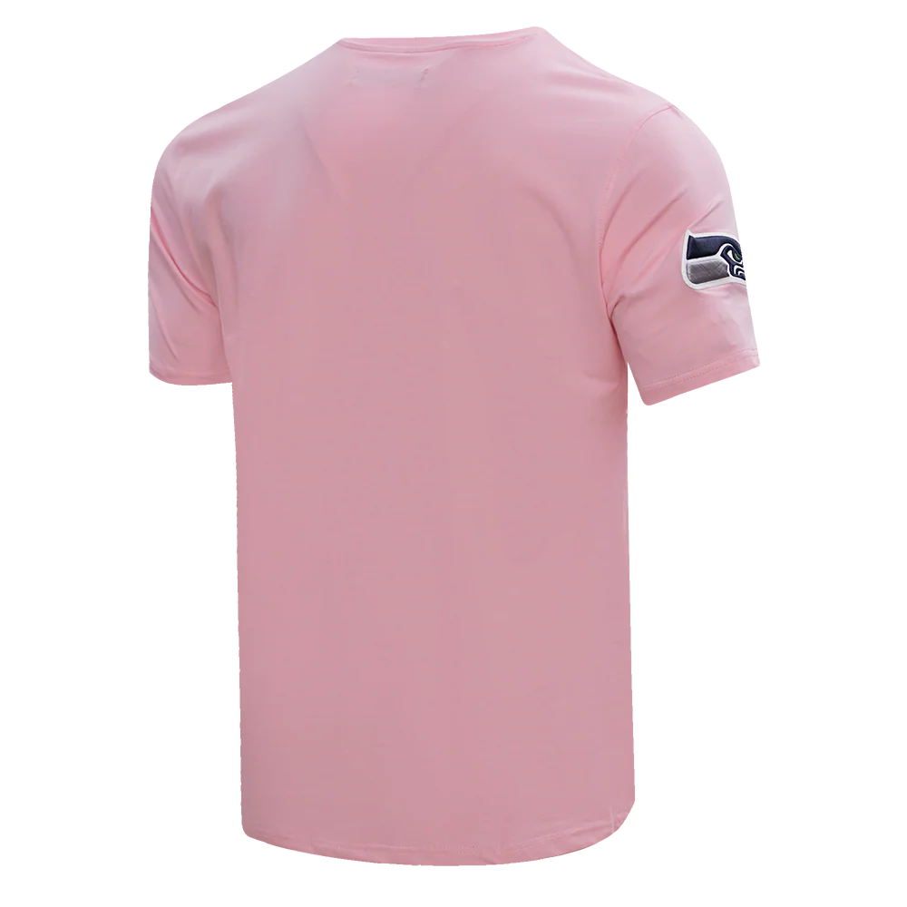 NFL SEATTLE SEAHAWKS CLASSIC CHENILLE SINGLE JERSEY TEE (PINK) - Image 3