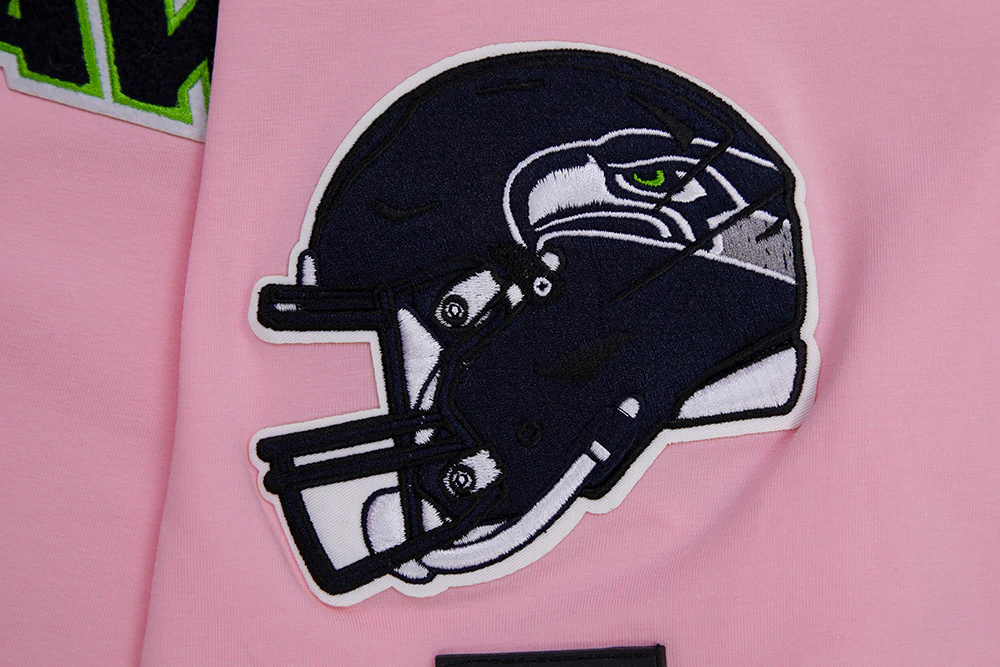 NFL SEATTLE SEAHAWKS CLASSIC CHENILLE SINGLE JERSEY TEE (PINK) - Image 6