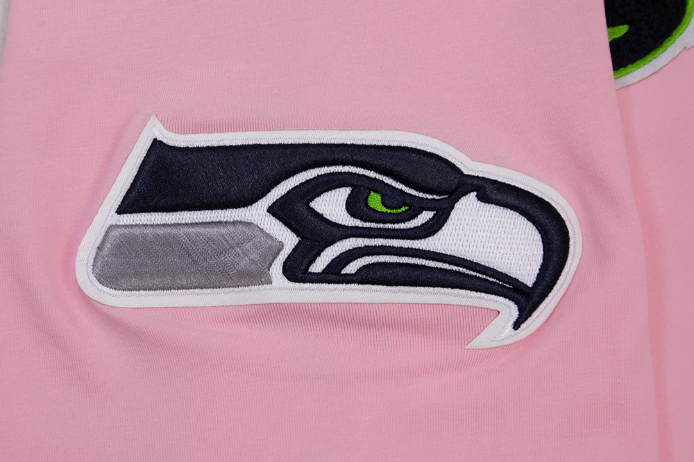 NFL SEATTLE SEAHAWKS CLASSIC CHENILLE SINGLE JERSEY TEE (PINK) - Image 7