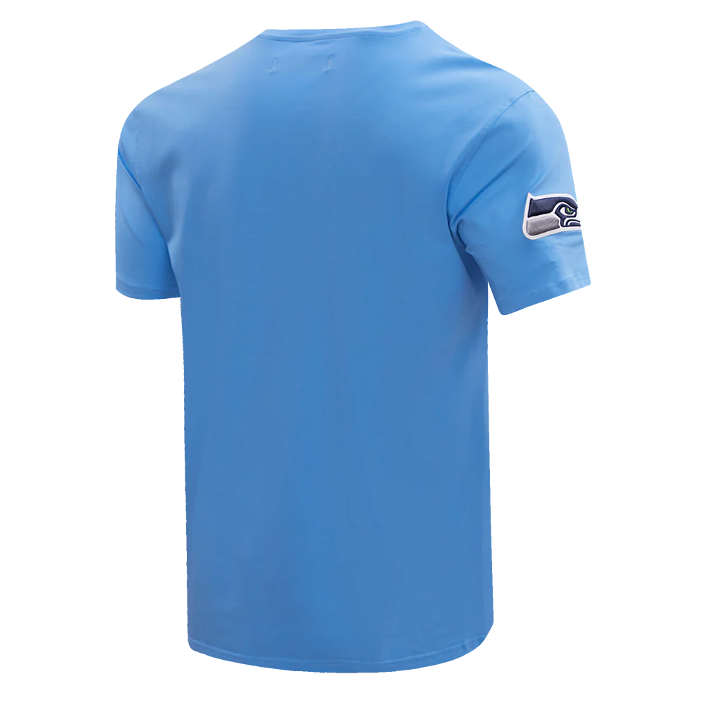 NFL SEATTLE SEAHAWKS CLASSIC CHENILLE SINGLE JERSEY TEE (UNIVERSITY BLUE) - Image 3
