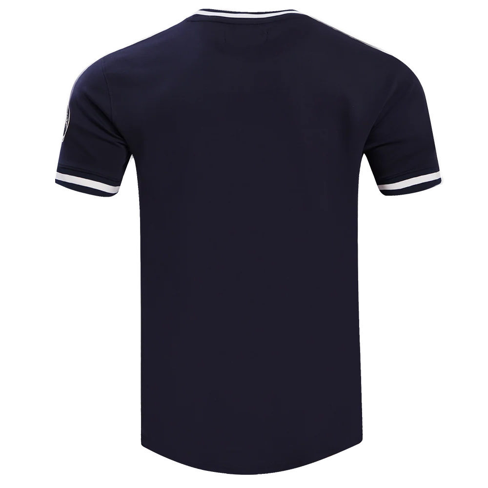 NFL SEATTLE SEAHAWKS CLASSIC CHENILLE MEN'S DOUBLE KNIT TEE (MIDNIGHT NAVY) - Image 3