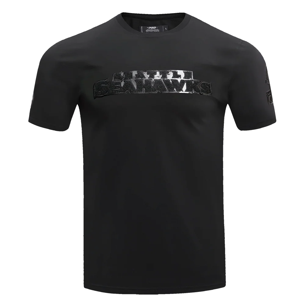 NFL SEATTLE SEAHAWKS TRIPLE BLACK MEN'S   TEE (TRIPLE BLACK)