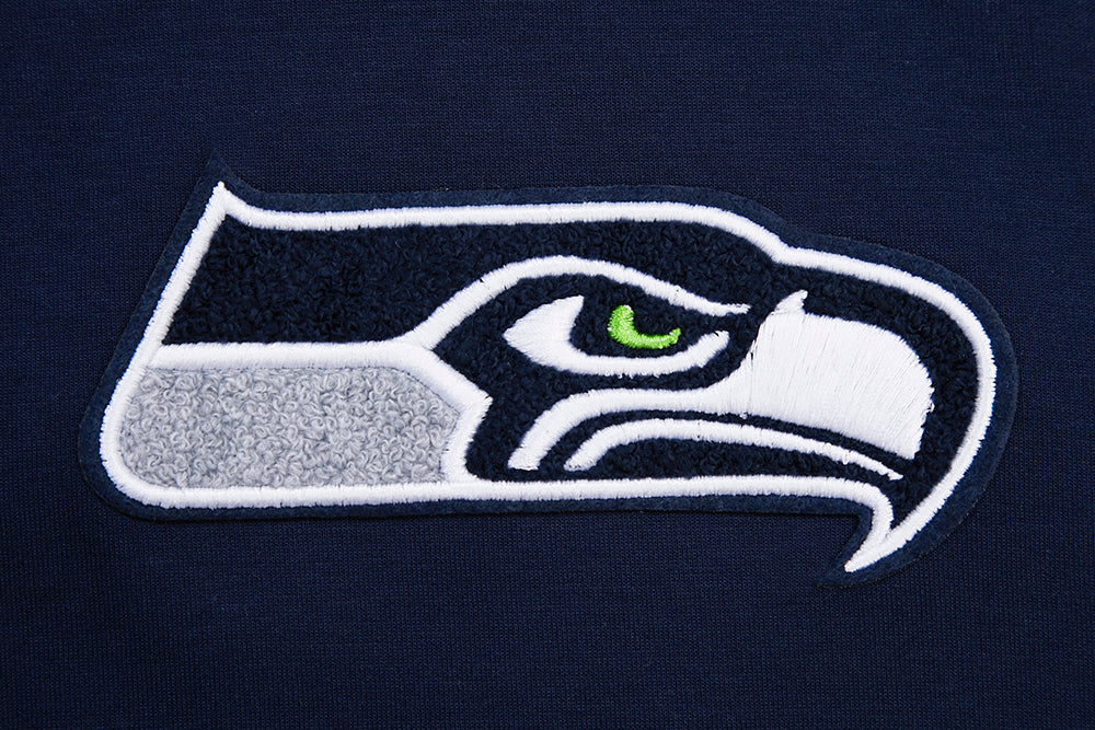 NFL SEATTLE SEAHAWKS CLASSIC CHENILLE ZIP HOODIE (MIDNIGHT NAVY) - Image 6
