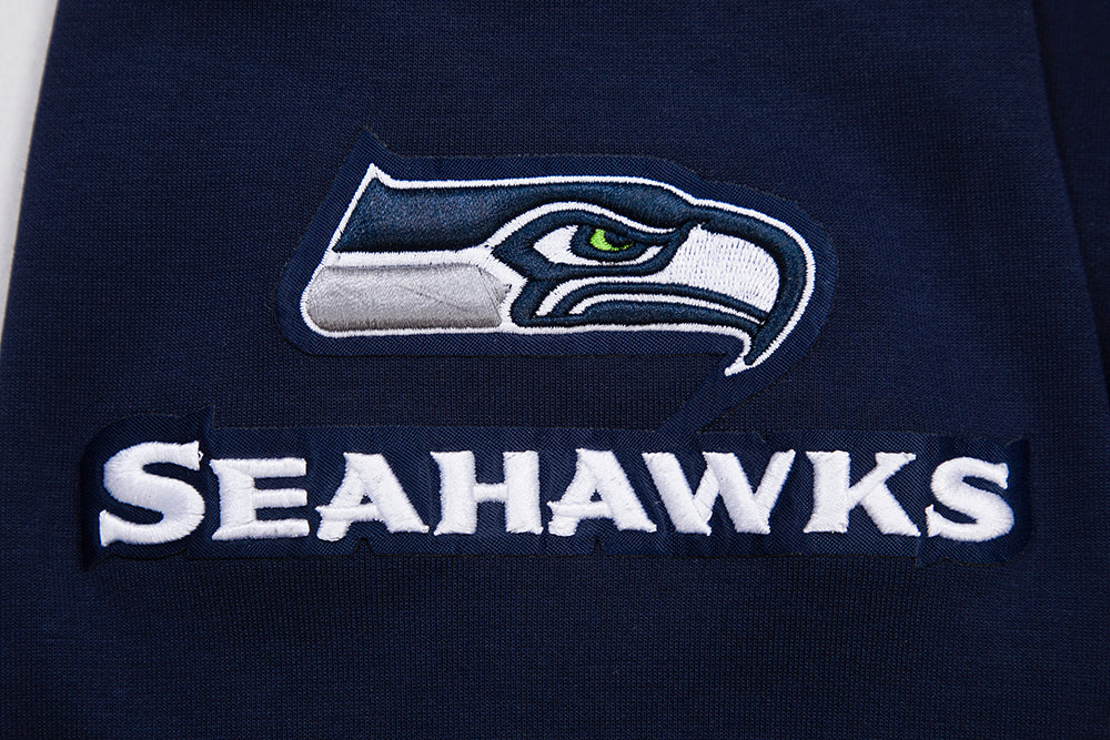 NFL SEATTLE SEAHAWKS CLASSIC CHENILLE ZIP HOODIE (MIDNIGHT NAVY) - Image 7