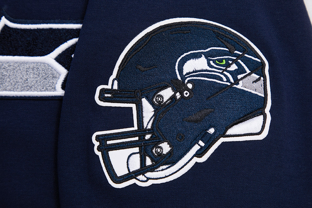 NFL SEATTLE SEAHAWKS CLASSIC CHENILLE ZIP HOODIE (MIDNIGHT NAVY) - Image 8