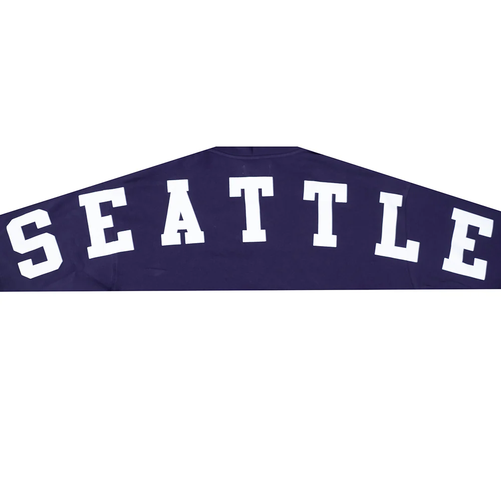 NFL SEATTLE SEAHAWKS WINGSPAN MEN'S DROP SHOULDER FLC PO HOODIE (MIDNIGHT NAVY) - Image 9