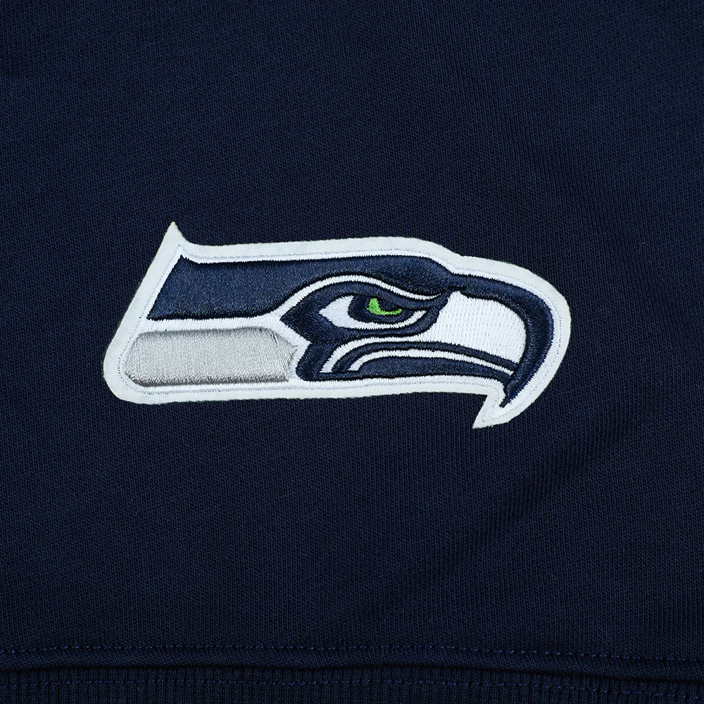 NFL SEATTLE SEAHAWKS WINGSPAN WOMEN'S FLC CREWNECK (MIDNIGHT NAVY) - Image 9