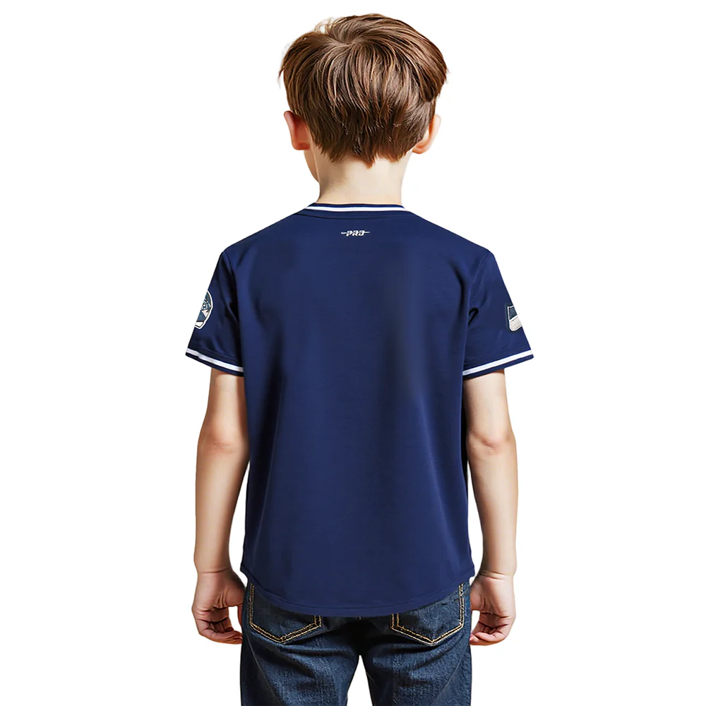 NFL SEATTLE SEAHAWKS CLASSIC LITTLE BOYS SHORT SLEEVE STRIPED RIB TEE (MIDNIGHT NAVY) - Image 10