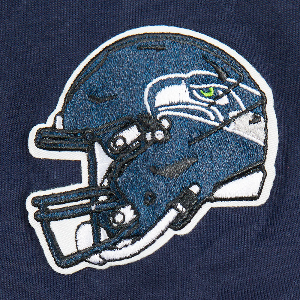 NFL SEATTLE SEAHAWKS CLASSIC LITTLE BOYS SHORT SLEEVE STRIPED RIB TEE (MIDNIGHT NAVY) - Image 6