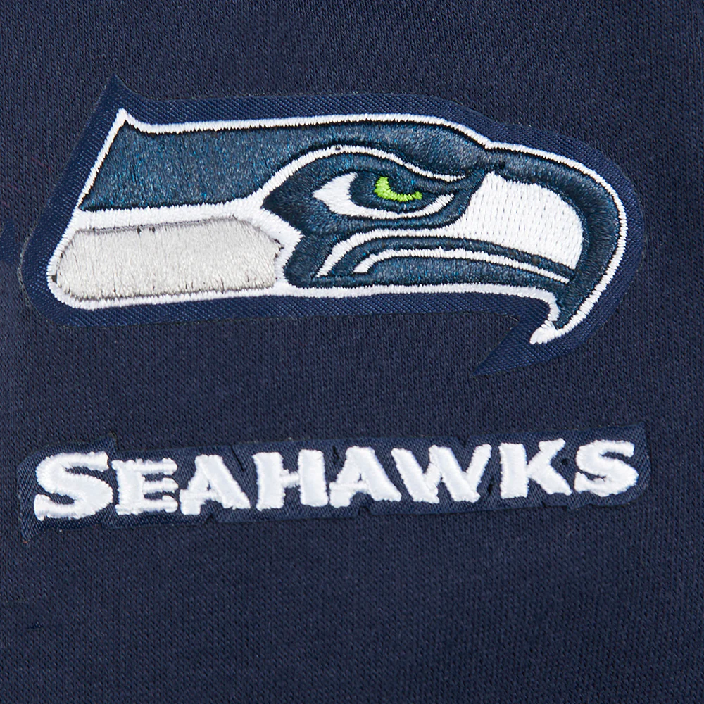 NFL SEATTLE SEAHAWKS CLASSIC LITTLE BOYS FLEECE PULLOVER HOODIE (MIDNIGHT NAVY) - Image 14