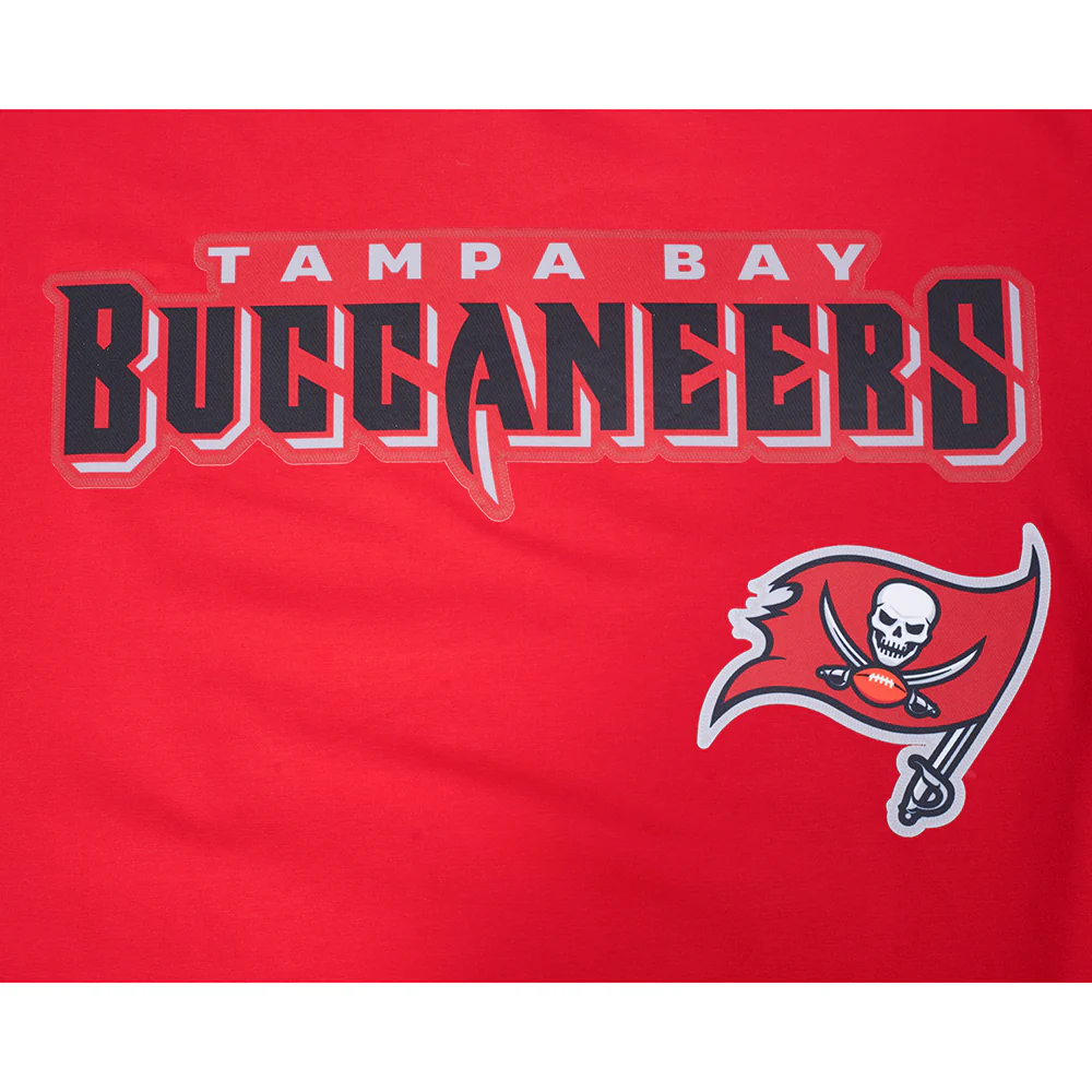 NFL TAMPA BAY BUCCANEERS CLASSIC MESH MEN'S SJ STRIPED TEE (RED/BLACK) - Image 6
