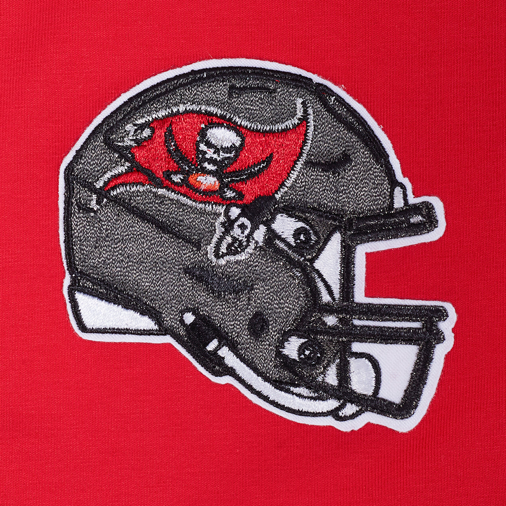 NFL TAMPA BAY BUCCANEERS CLASSIC MESH MEN'S SJ STRIPED TEE (RED/BLACK) - Image 7