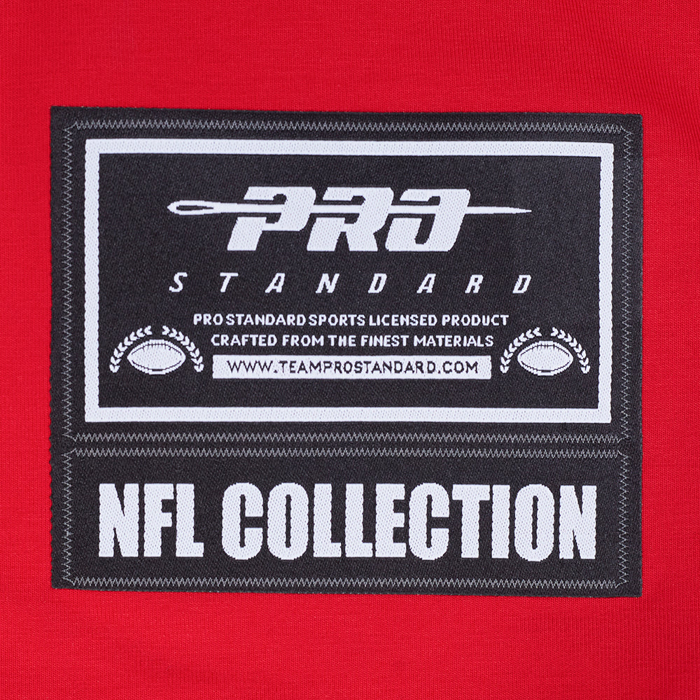 NFL TAMPA BAY BUCCANEERS CLASSIC MESH MEN'S SJ STRIPED TEE (RED/BLACK) - Image 8
