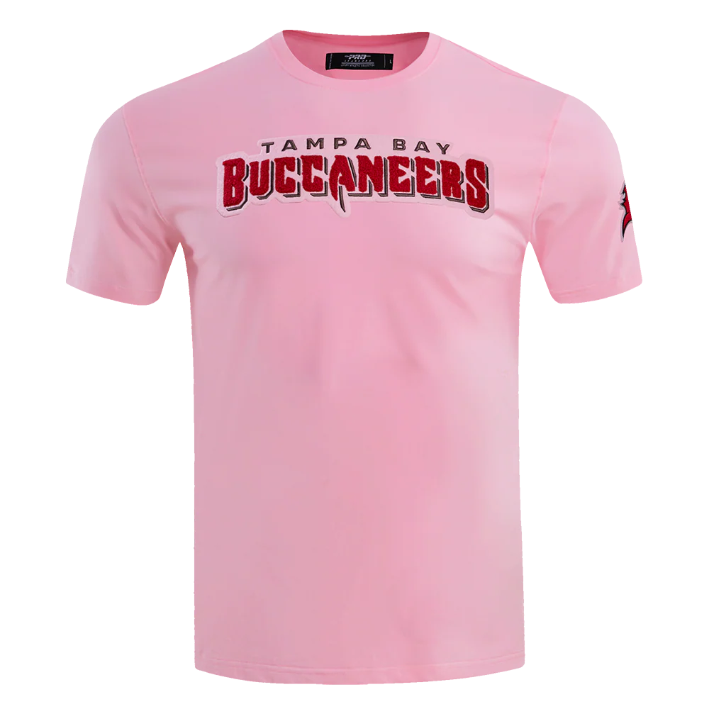 NFL TAMPA BAY BUCCANEERS CLASSIC CHENILLE SINGLE JERSEY TEE (PINK)