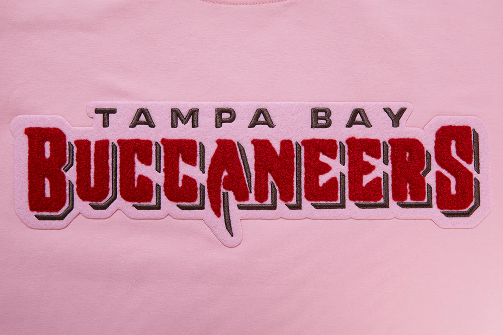 NFL TAMPA BAY BUCCANEERS CLASSIC CHENILLE SINGLE JERSEY TEE (PINK) - Image 5