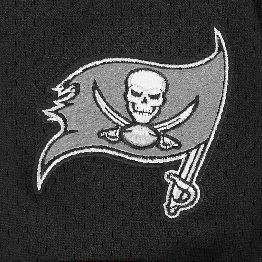 NFL TAMPA BAY BUCCANEERS MIKE EVANS #13 CLASSIC MESH PNN MEN'S MESH BUTTON DOWN SHIRT (BLACK/RED) - Image 8
