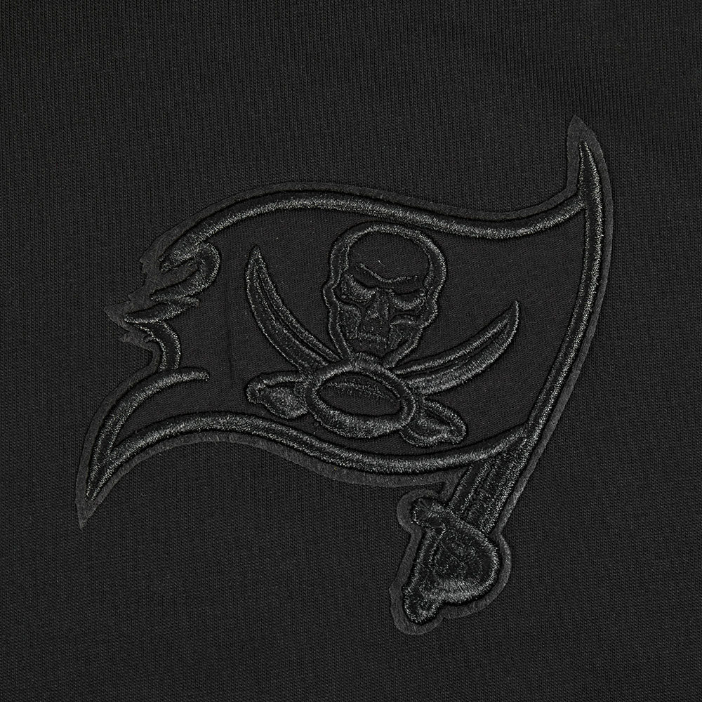 NFL TAMPA BAY BUCCANEERS NEUTRAL MEN'S COTTON JERSEY DROP SHOULDER TEE (BLACK) - Image 5